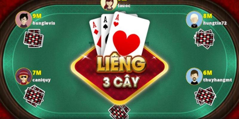 Ví dụ minh họa về luật chơi game bài Liêng